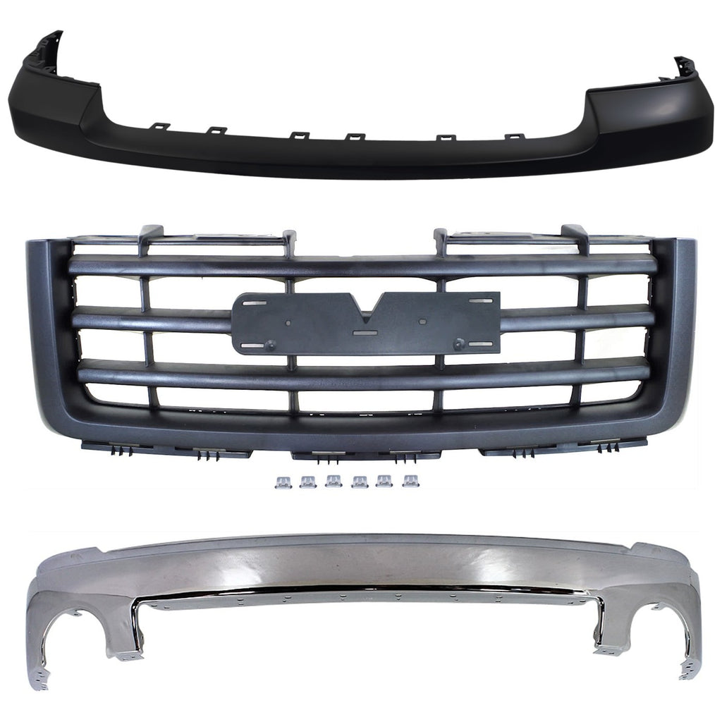2007-2013 GMC Sierra 1500 Bumper Face Bar - Front (15901505)