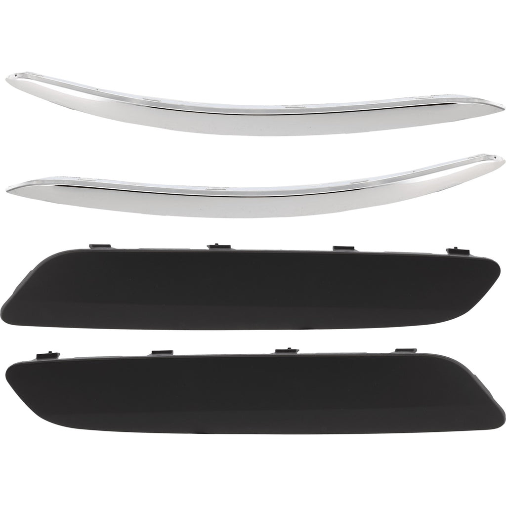 2005-2010 Volkswagen Jetta Bumper Trims - Front, Driver & Passenger Side (1K08072432ZZ)