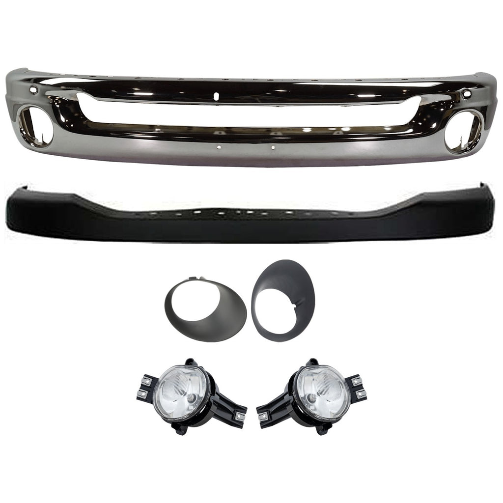 2006-2009 Dodge Ram 1500, Ram 2500 & Ram 3500 Bumper Face Bar - Front (55077946AB)
