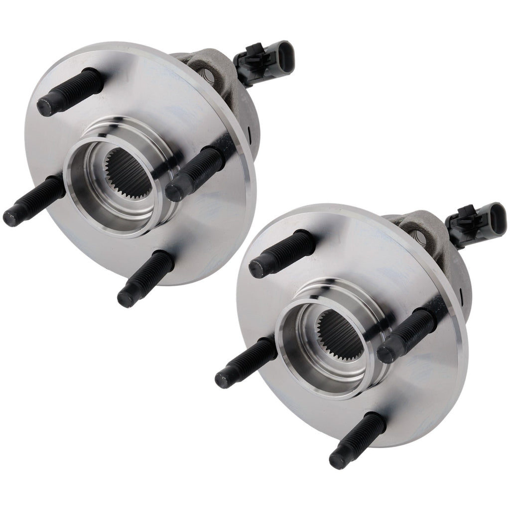 2003-2010 Chevrolet, Pontiac & Saturn 4-Wheel ABS 2-Wheel Set Wheel Hubs Front Driver & Passenger Side