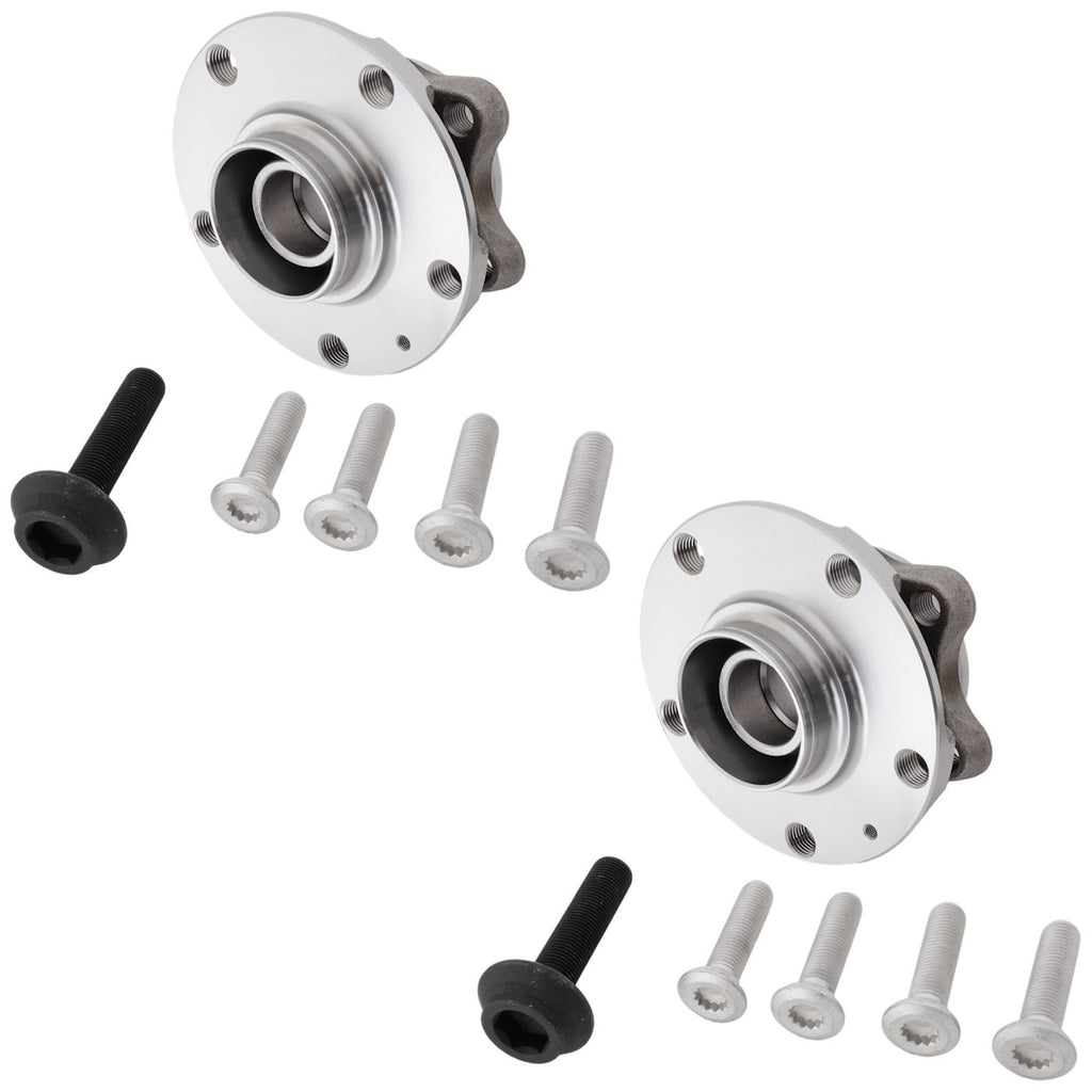 2002-2008 Audi Wheel Hubs 2-Wheel Set Front Driver & Passenger Side Left Right