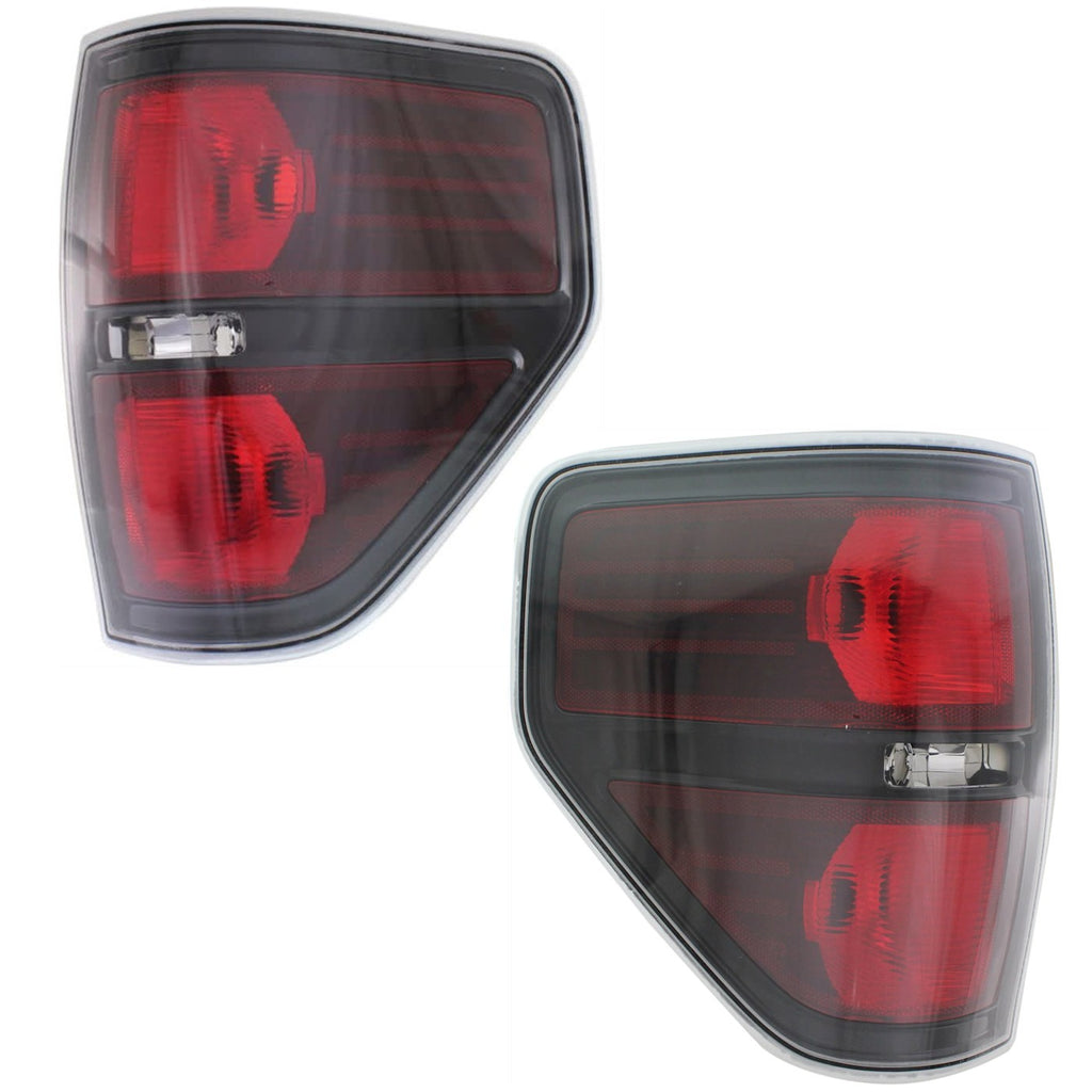 2010-2014 Ford F-150 Tail Lights - Driver & Passenger Side (BL3Z13404AB)