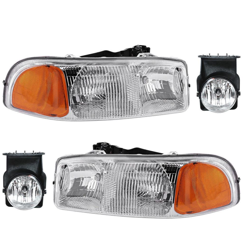 2005-2007 GMC Headlights - Driver & Passenger Side (15850351)