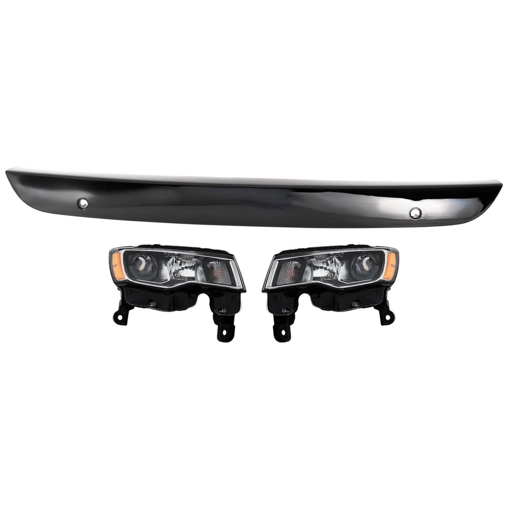2017-2021 Jeep Grand Cherokee Headlights - Driver & Passenger Side (68289234AE)