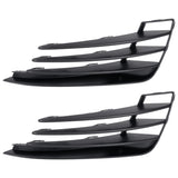 Pair Set of 2 Bumper Face Bar Grilles Front Driver & Passenger Side for VW GTI