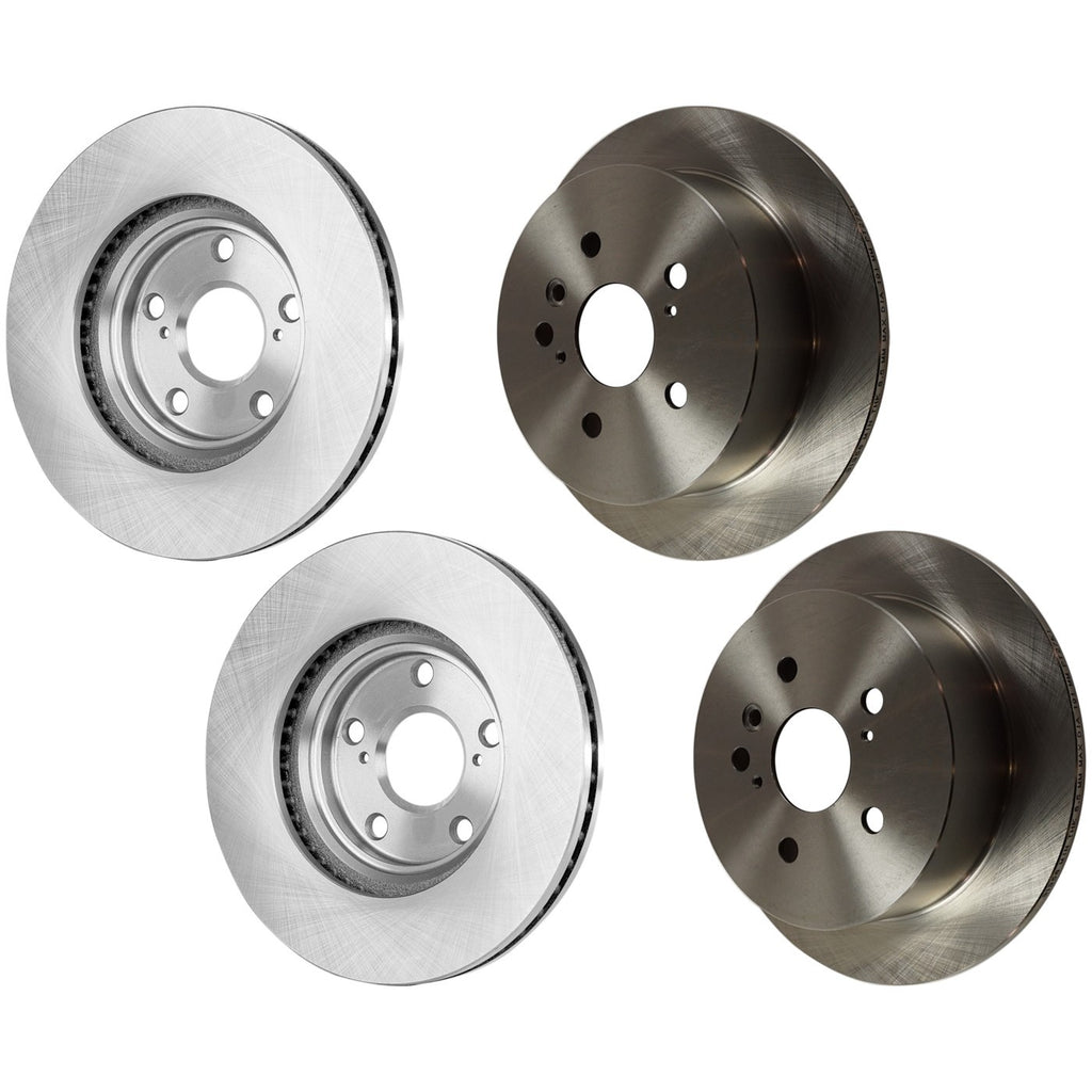 2004-2007 Toyota Highlander Brake Rotors - Front & Rear