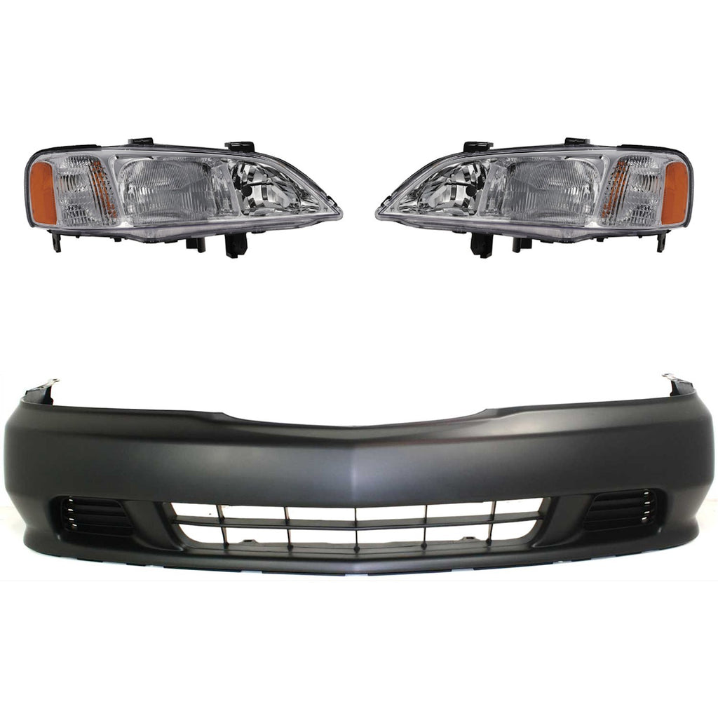 1999-2001 Acura TL Headlights - HID, Driver & Passenger Side (33101S0KA01)