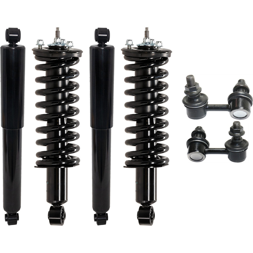2005-2019 Nissan Frontier & Suzuki Equator Suspension Parts - Front & Rear, Driver & Passenger Side (33NS1158)