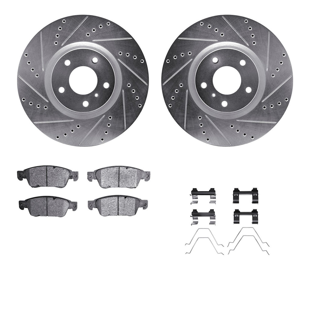 R1 Concepts 2007-2015 Infiniti G35, G37 & Q60 Brake Rotor - Front, Sedan, Coupe (WGWH1-68014)