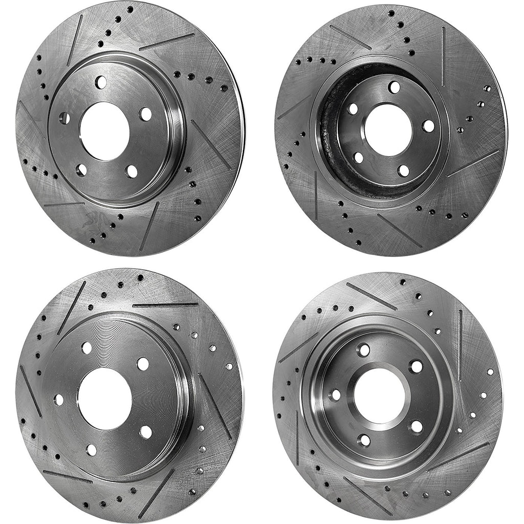 2008-2016 Chrysler, Dodge, Ram & Volkswagen Brake Rotors - Front & Rear (19301)