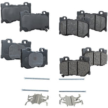 Load image into Gallery viewer, 2009-2020 INFINITI &amp; Nissan Front and Rear NAO Brake Pad Set With Sport Brake Pkg