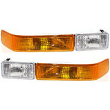 Turn Signal Light Set For 1998-2004 Chevrolet S10 GMC Sonoma Jimmy Blazer Front