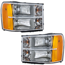 Load image into Gallery viewer, 2007-2014 GMC Sierra 1500, Sierra 2500 HD &amp; Sierra 3500 HD Headlights - Halogen, Driver &amp; Passenger Side, w/ Bulbs (20980241)