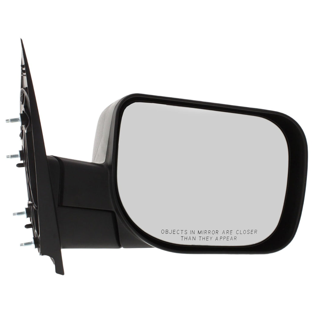 Kool Vue 2004-2015 Nissan TITAN Manual Mirror - Passenger Side, Black, Manual Folding (96301ZH00A)