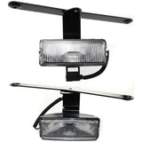 Set of 2 Clear Lens Fog Light For 98-00 Nissan Frontier LH & RH CAPA w/ Bulbs
