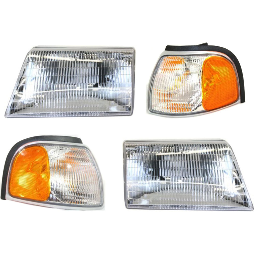 1998-2000 Mazda B2500, B3000 & B4000 Headlights - Left & Right (ZZP051030B)