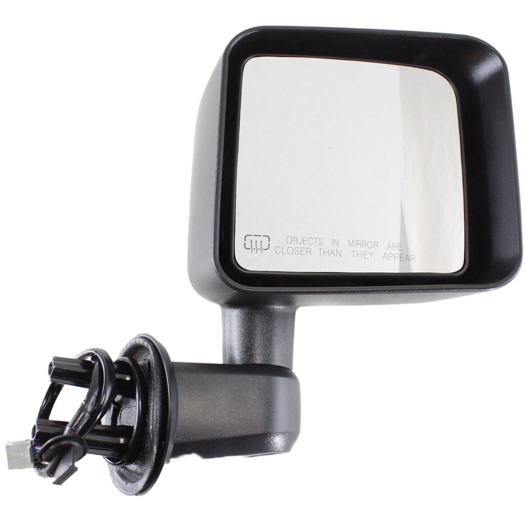 Kool Vue 2011-2013 Jeep Wrangler Power Mirror - Right, Textured Black, Heated (5182174AB)