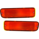 Turn Signal Light For 95-97 Toyota Tacoma DLX Plastic Lens Left & Right Set of 2