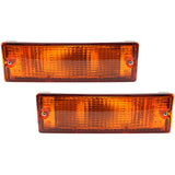 Turn Signal Light For 87-93 Dodge Ram 50 Plastic Lens Left & Right Side Set of 2