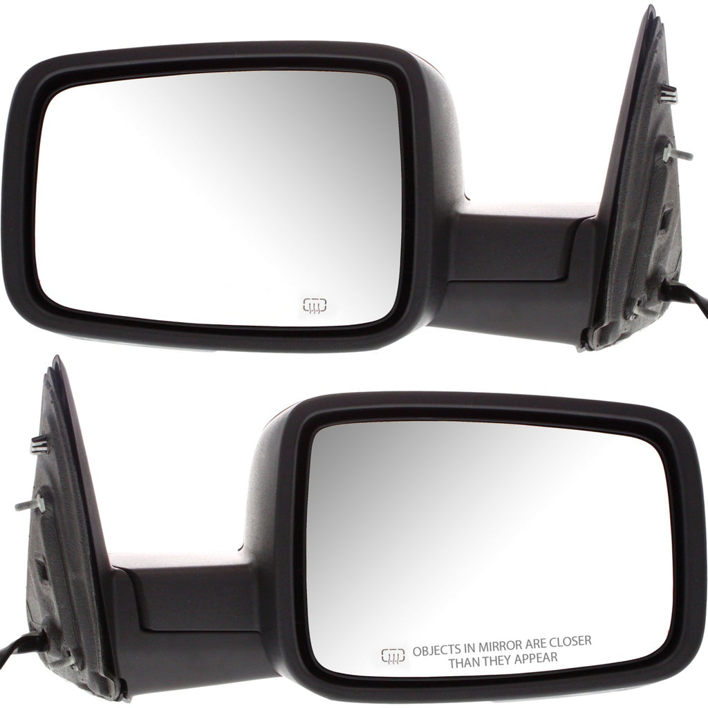 Kool Vue 2009 Dodge Ram 1500 Power Mirrors - Heated, Manual Folding (68026558AD)