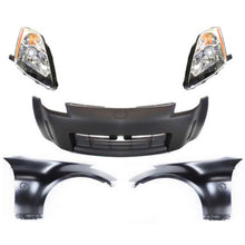 Load image into Gallery viewer, 2003-2005 Nissan 350Z Bumper Cover - Primed, 5-Piece (62022CD040)