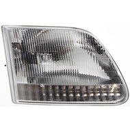 Driver and Passenger Side Headlights For Ford F-150 1997-2003 Halogen w/ Bulb/s