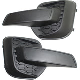 Fog Light Cover Set For 2010-2015 Chevy Equinox Front Textured 25798750 25798751
