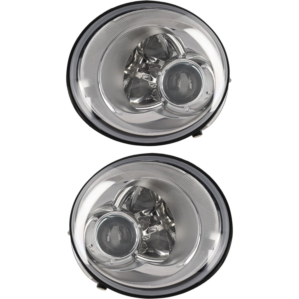 2006-2010 Volkswagen Beetle Headlights - Left & Right, CAPA Certified (1C0941029NPFM)
