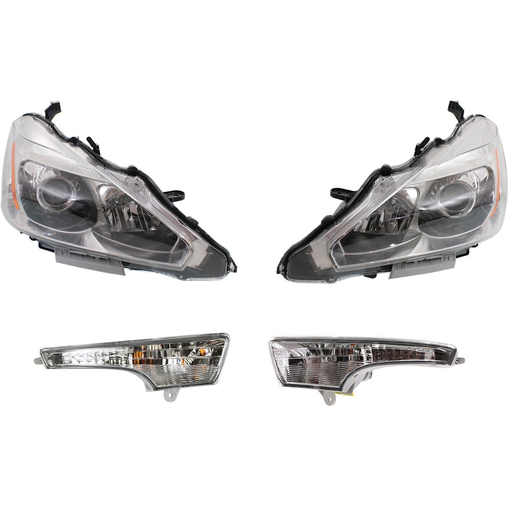 2013-2015 Nissan Altima Headlights - Halogen, Left & Right (260103TA9A)
