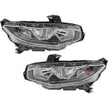 Load image into Gallery viewer, 2016-2020 Honda Civic Halogen Headlight Set of 2 with Bulbs Left and Right
