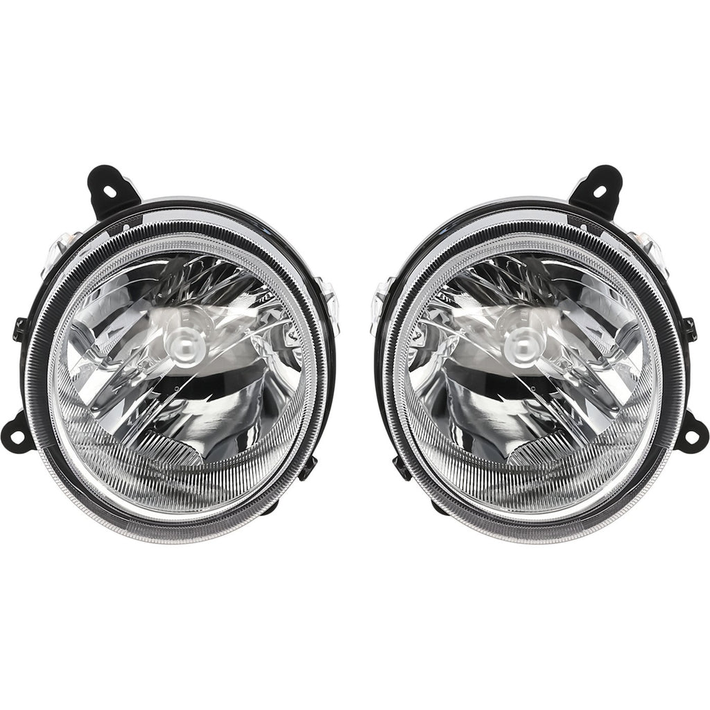 2007-2017 Jeep Compass & Patriot Headlights - Halogen, Left & Right, w/ Bulbs (5303843AE)