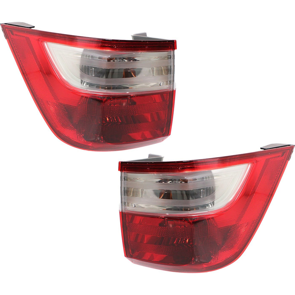 2011-2013 Honda Odyssey Tail Lights - Halogen, Outer, w/ Bulbs (33500TK8A01)