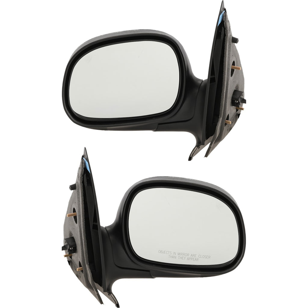 Kool Vue 1998-2002 Ford Expedition & F-150 Power Mirror Pair - Chrome