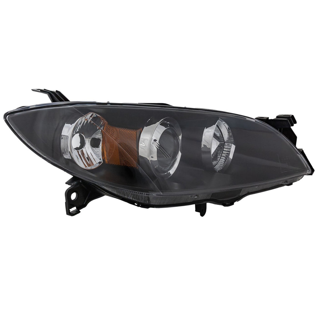 2004-2009 Mazda 3 Headlight - Halogen, Right, Sedan (BN8P510K0D)