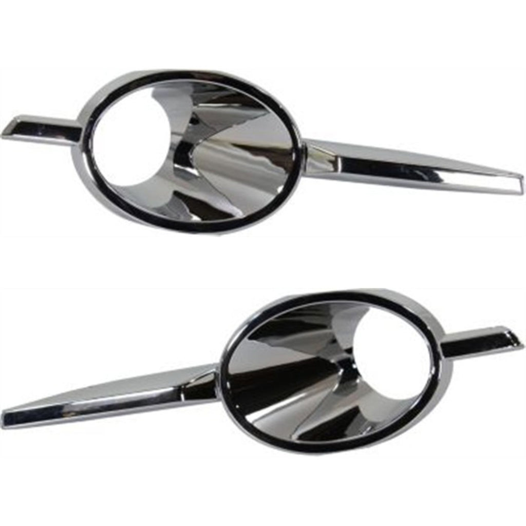 2010-2013 Buick Allure & LaCrosse Fog Light Trim Set Left & Right Chrome 2Pc