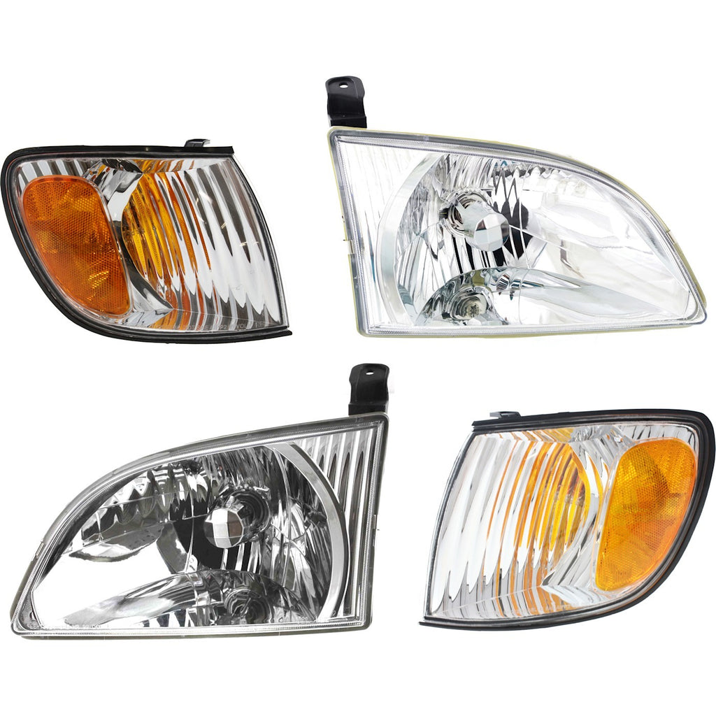 2001-2003 Toyota Sienna Headlights - Driver & Passenger Side (8111008020)
