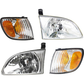 2001-2003 Toyota Sienna Headlights - Driver & Passenger Side (8111008020)