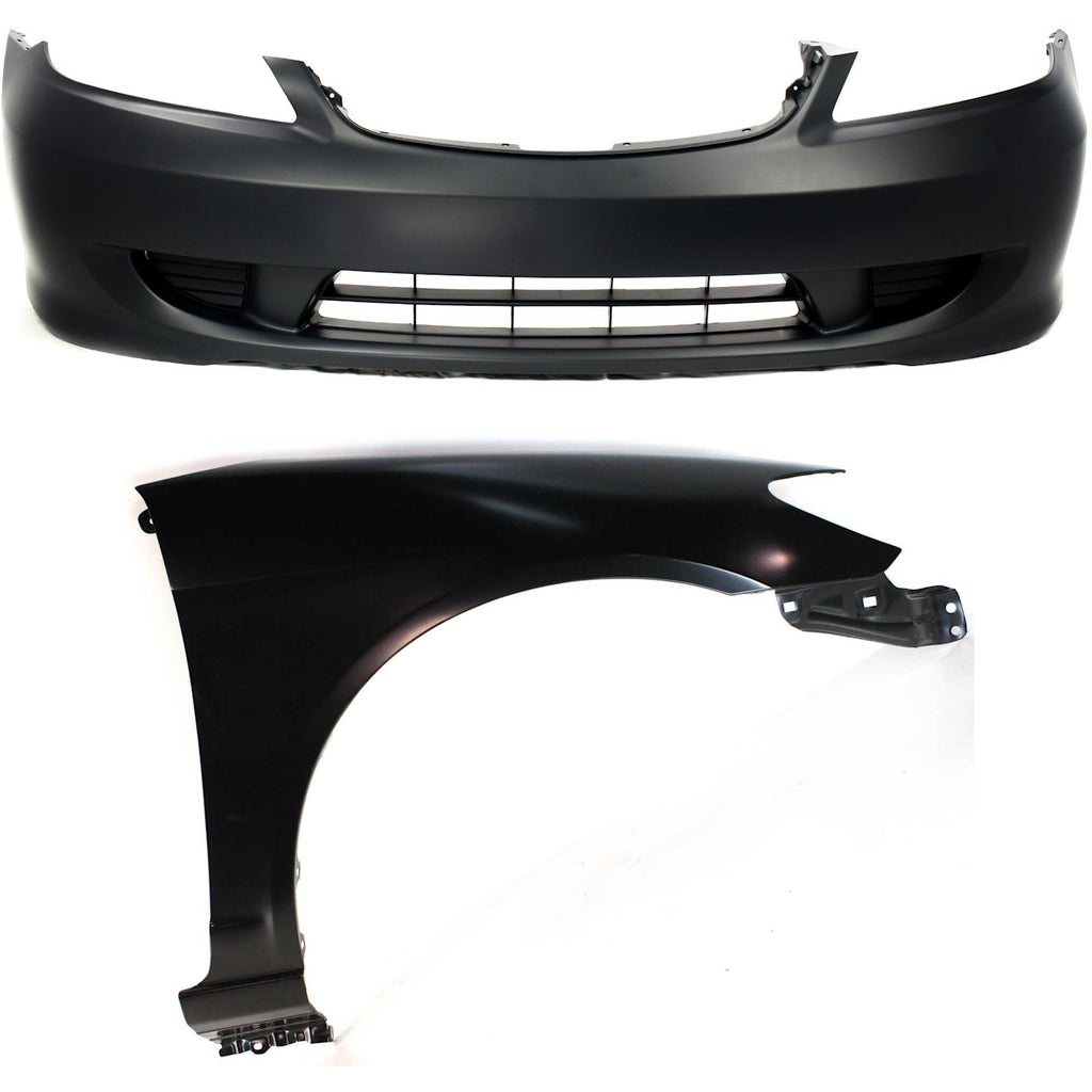 2004-2005 Honda Civic Bumper Cover - Front (04711S5AA91ZZ)