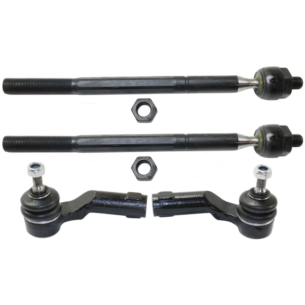 2004-2017 Mazda 3, 3 Sport & 5 Tie Rod End - Front, Inner & Outer, 4-Piece (BP4L32240)