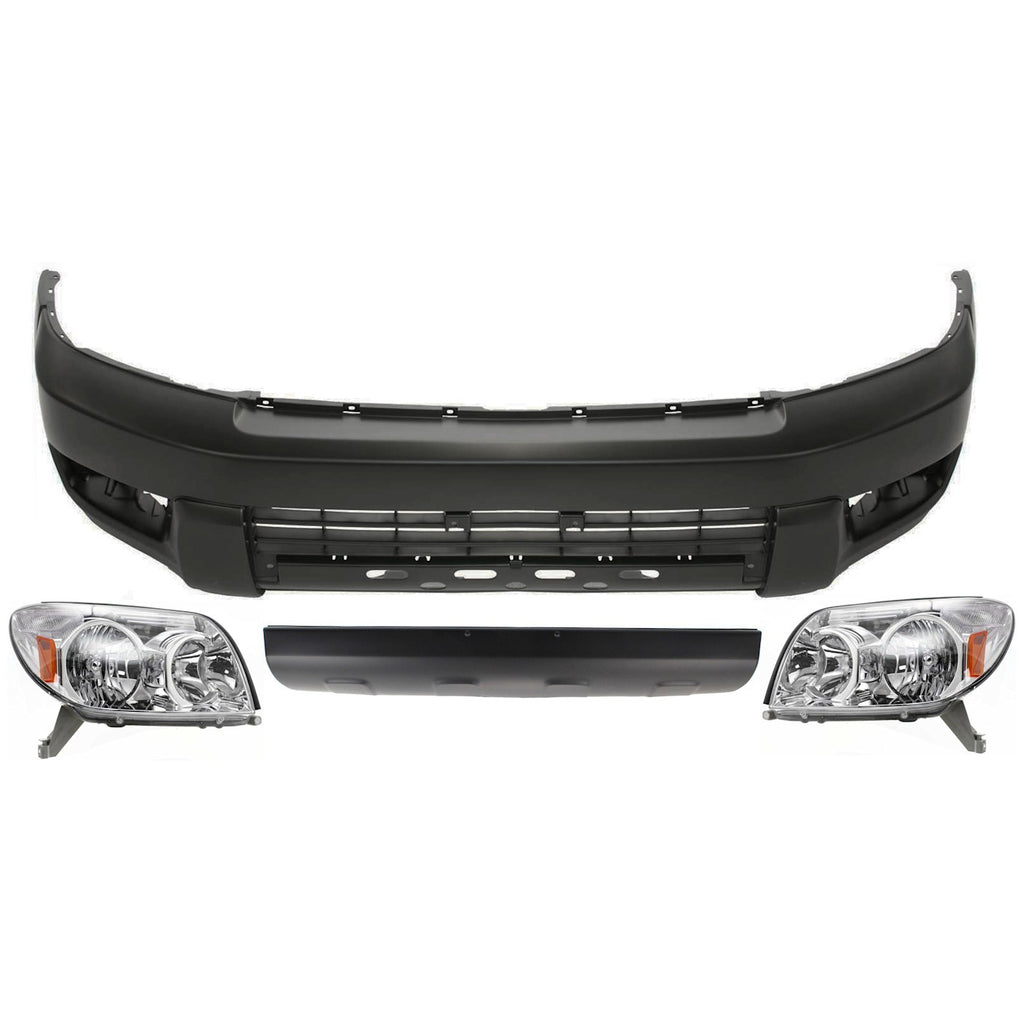 2003-2005 Toyota 4Runner Bumper - Front, 4-Piece (5211935901)