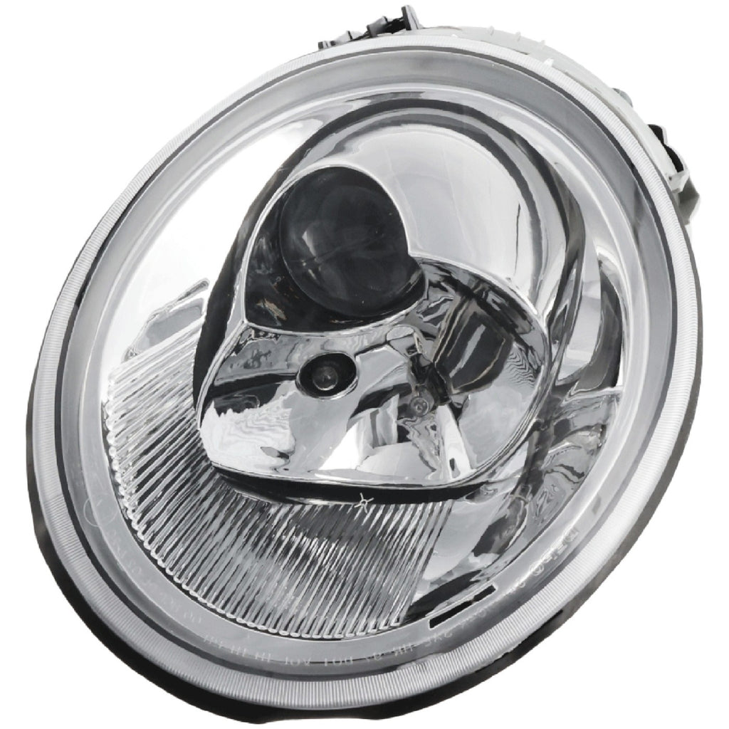 2002-2004 Volkswagen Beetle Headlight - Halogen, Left, w/ Bulbs (1C0941029L)