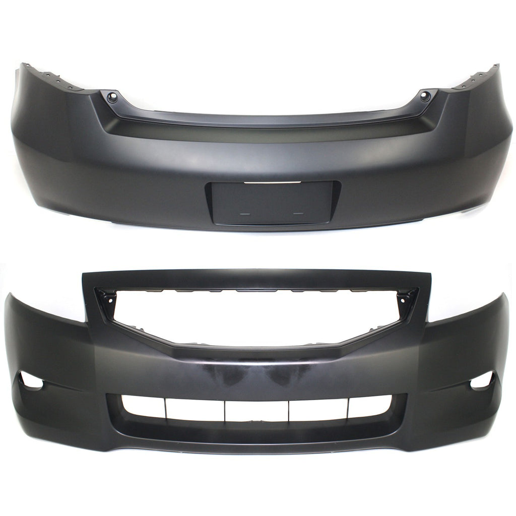 2008-2010 Honda Accord Bumper Covers - Front & Rear, Coupe (04711TE0A90ZZ)