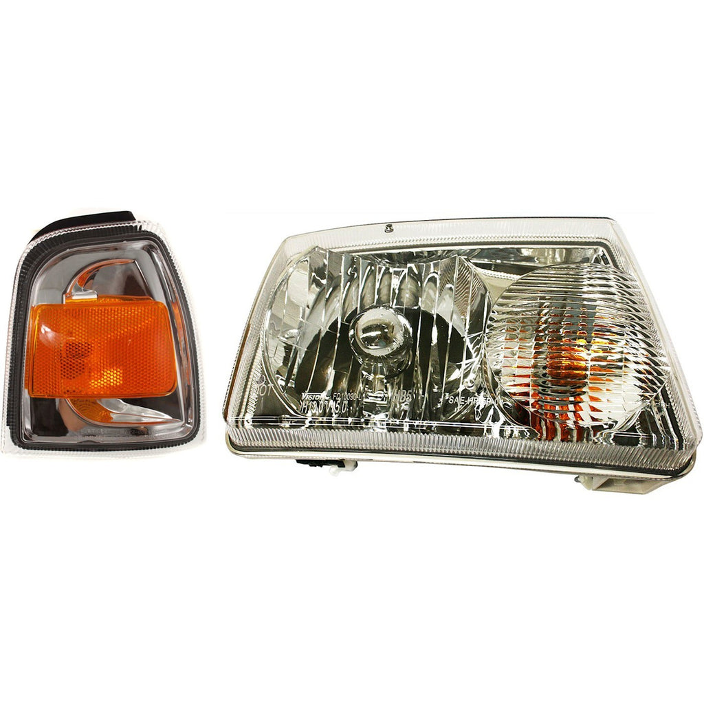 2006-2011 Ford Ranger Headlight - Halogen, Passenger Side (6L5Z13008AA)