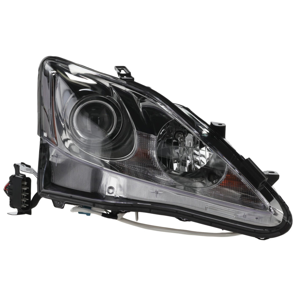 2011-2013 Lexus IS250 & IS350 Headlight - Halogen, Right, w/ Bulbs (8113053550PFM)