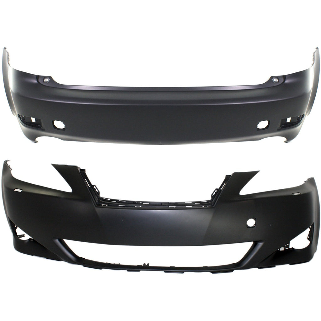 2006-2008 Lexus IS250 & IS350 Bumper Covers - Front & Rear (5211953918)