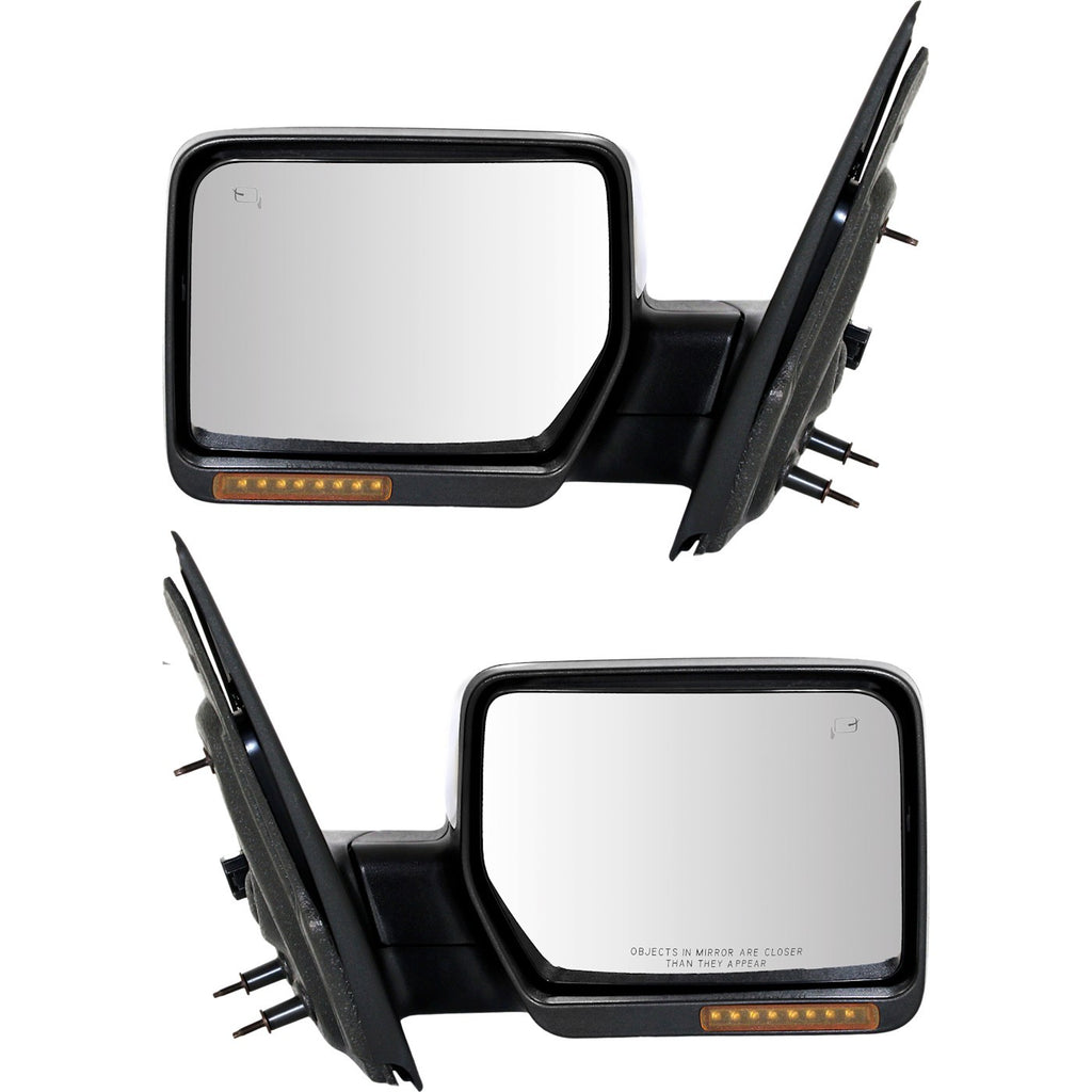 Kool Vue 2007-2008 Ford F-150 & Lincoln Mark LT Power Mirror - Chrome, Heated, Power Folding (8L3Z17682AA)