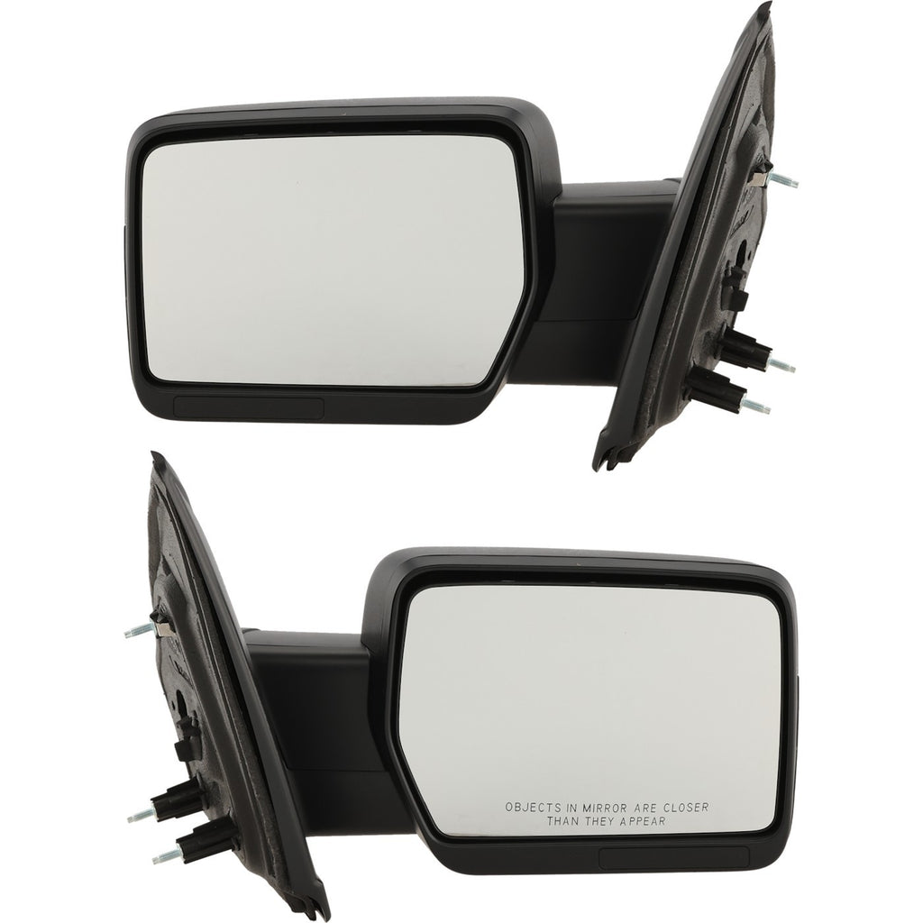Kool Vue 2009-2010 Ford F-150 Manual Mirrors - Left & Right, Manual Folding (9L3Z17682AA)