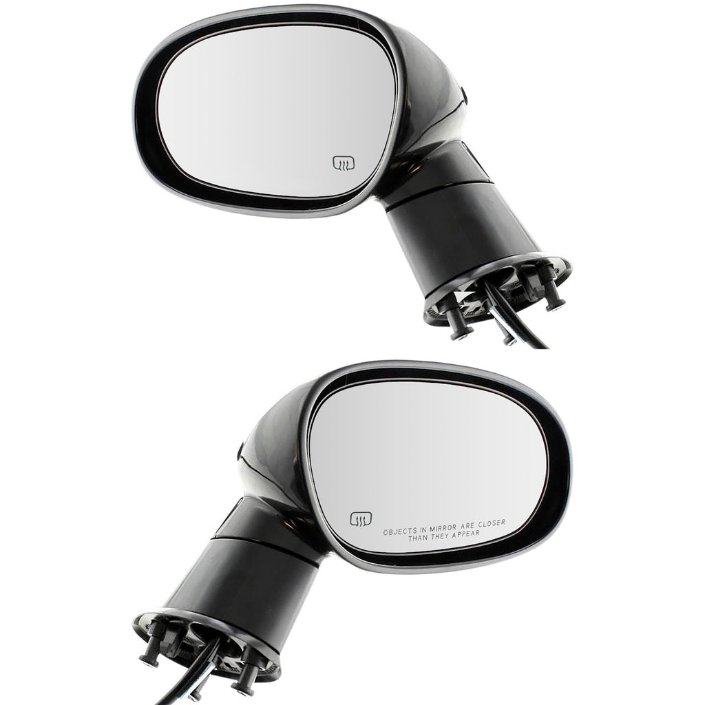Kool Vue 2008-2012 Dodge Challenger Power Mirrors - Heated, Manual Folding (1GE18AXRAE)