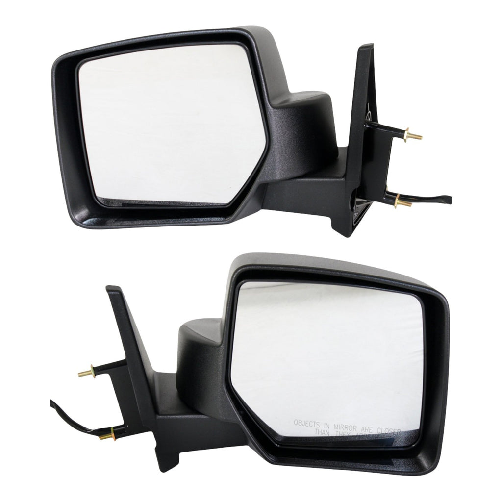 Kool Vue 2007-2017 Jeep Patriot Mirrors - Left & Right, Textured Black (5155458AG)