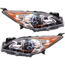 Load image into Gallery viewer, 2012-2013 Mazda 3 &amp; 3 Sport Headlights - Left &amp; Right, w/ Bulbs (BFD1510K0DPFM)